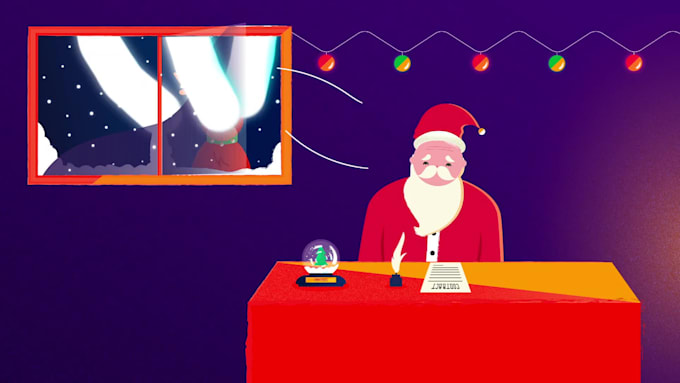 create a custom made happy holidays video