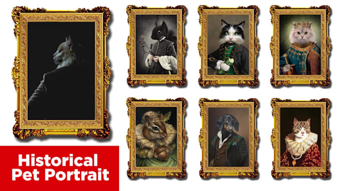 create custom pet portrait