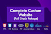 develop complete custom website for your business