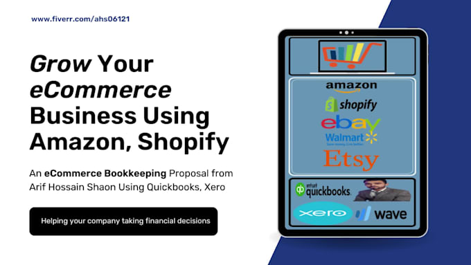 do ecommerce bookkeeping for amazon, shopify, etc in quickbooks online