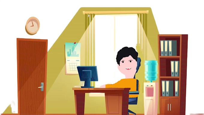 create a professional 2d business explainer video