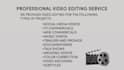 do professional video editing