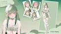 v tuber design, live 2d model, live2d character design, 2d vtuber, 2d v tuber 2d