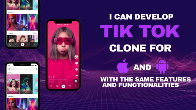 Develop an app similar to tik tok for android and ios clone by ...
