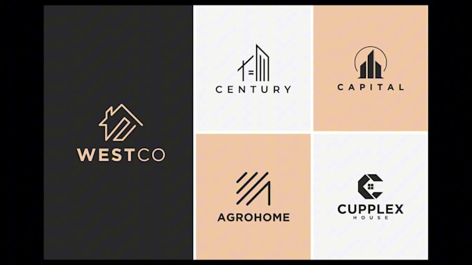 design realtor, real estate agent, property business logo