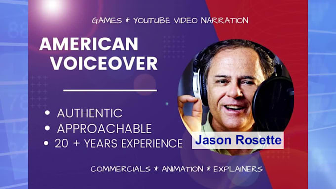 deliver authentic neutral american accent male voice over