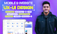 do mobile app, web app website UI UX design in figma