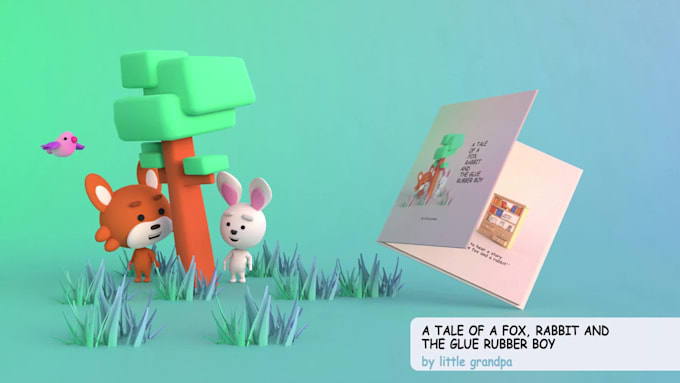 create 3d animated book trailer