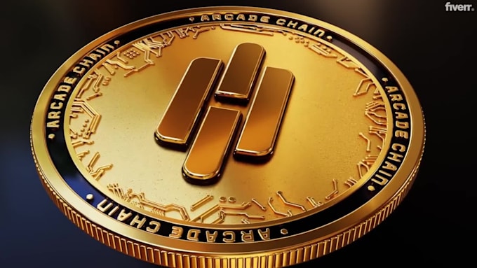 create 3d logo coin design, meme, convert ai, animation token spin, bitcoin