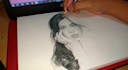 draw unrealistic drawing and blackwork illustration