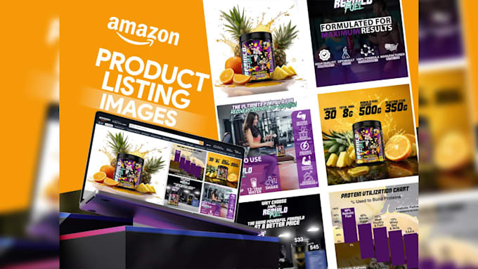 craft sales driven amazon listing images, storefront design, amazon a plus