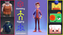 character modeling, rigging and animations