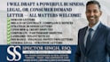 draft a powerful legal or consumer demand letter, all matters