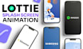 make mesmerising splash screen, logo and lottie animations