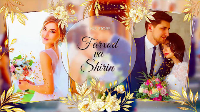 make cinematic wedding slideshow videos with transitions