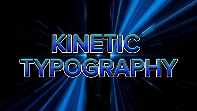 create kinetic typography and text animation video