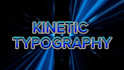 create kinetic typography and text animation video