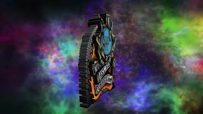 create a 3d rotating logo animation