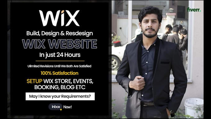 build wix website, design or redesign wix website and fix wix