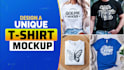 create t shirt mockup, tshirt video mockup, and 3d mockups