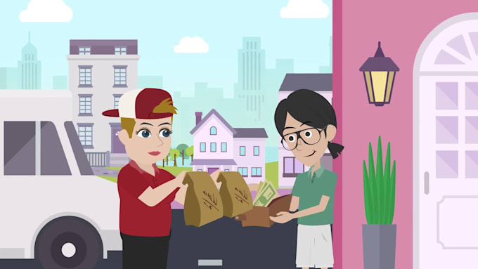 create a 2d animated explainer video