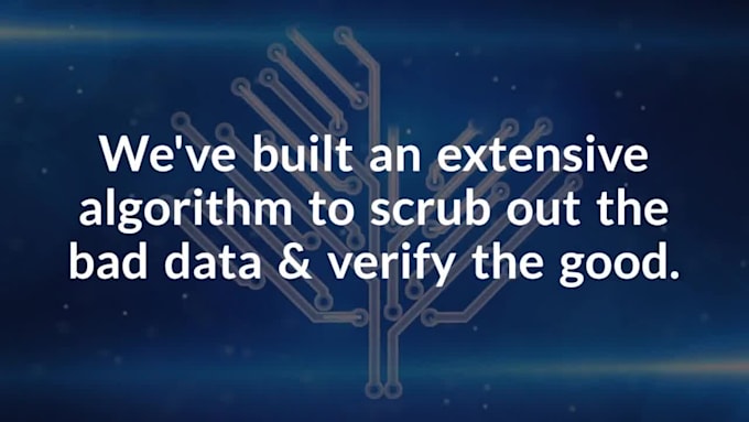 scrub or clean your dirty email list, up to 125k