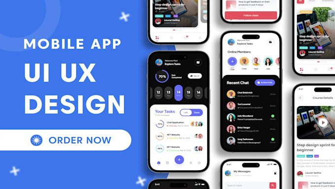 Do mobile app ui ux design and mobile app design in figma by Nemil2710 ...