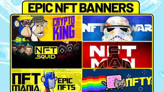 design nft banner, crypto banner and opensea header