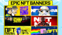 design nft banner, crypto banner and opensea header