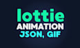 create lottie json animation for your app or web