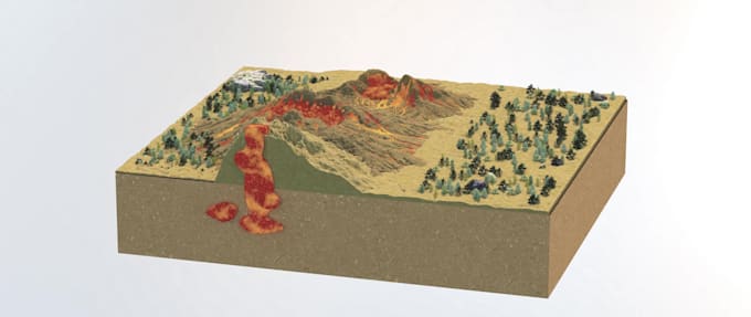 3d environment, terrain landscape, 3d topography, game environment 3d print