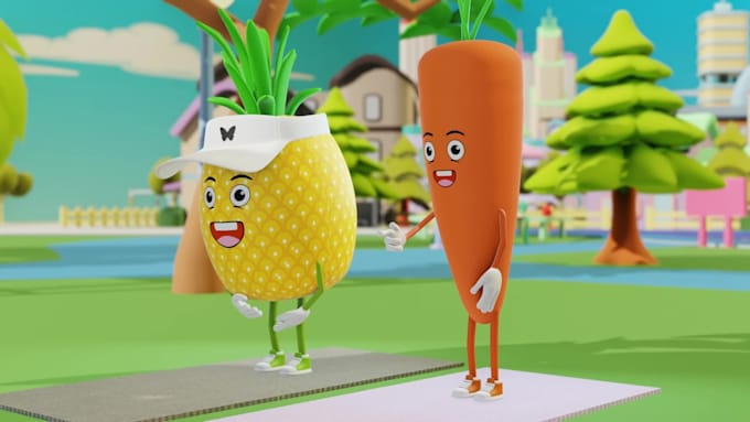 Create fun and colorful 3d animation videos for kids by Muradrahman532 ...