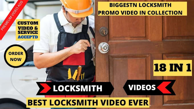 create unlimited custom  locksmith awesome promo video