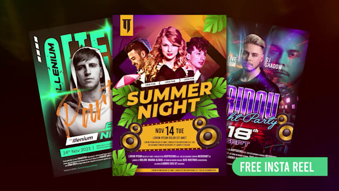 do amazing event or party flyer designs