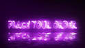 create electric neon logo animation