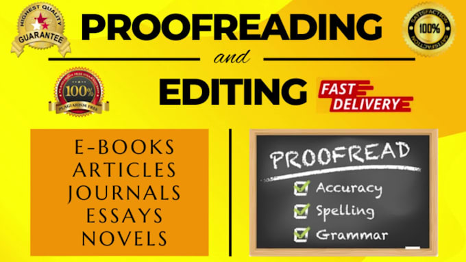 proofread and edit your english language manuscript professionally