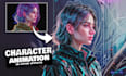 animate your image, artwork or 2d character in a seamless loop animation