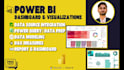 create power bi dashboards, reports, and visualizations