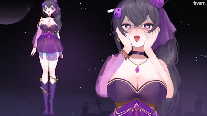 design live2d vtuber model and vtuber rigging avatar for vtuber studio