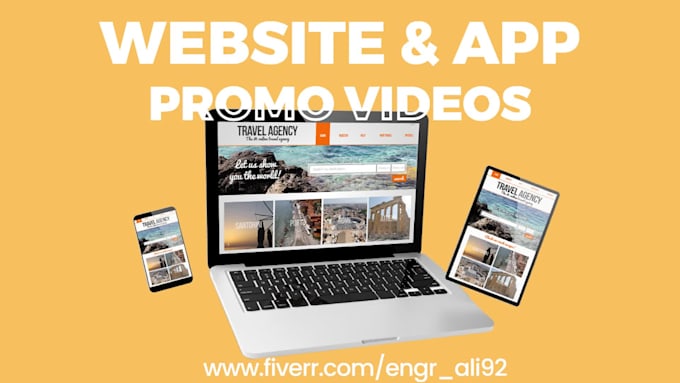 create an amazing website or app promo video