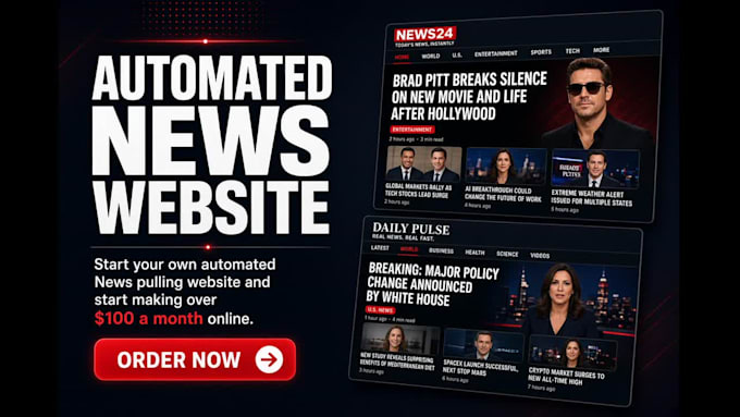 create the best monetized google news automated news website ready to earn