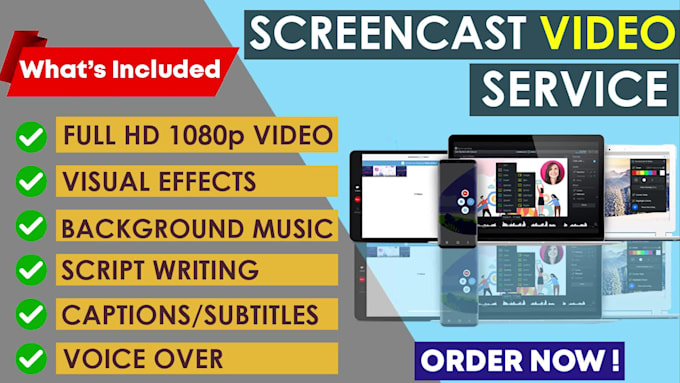 create a screencast video tutorial or demo video