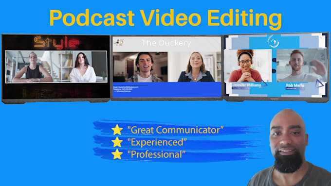 professionally edit your podcast video