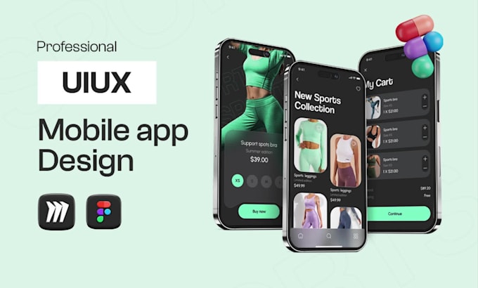 do uiux design for mobile apps, web apps, ecommerce apps