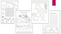 design activity books and work sheets for kids