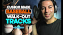 record custom made baseball walk out announcements