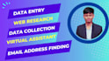 do accurate data entry, web research, data collection as a virtual assistant