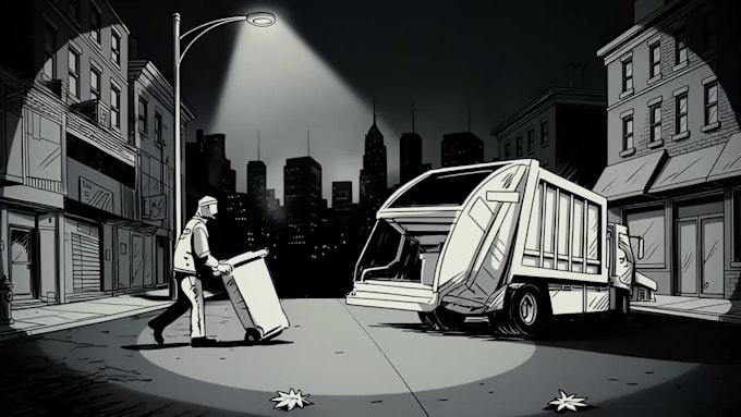 create a cinematic motion comic trailer or book trailer