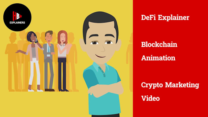 create a professional crypto or blockchain 2d animated explainer video