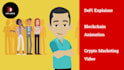 create a professional crypto or blockchain 2d animated explainer video